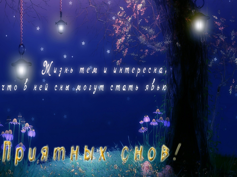 Пожелание приятных снов