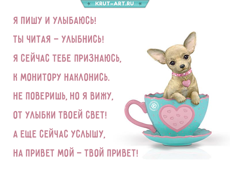 Прикольная картинка с приветствием