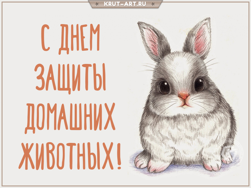 С днем домашних животных открытка