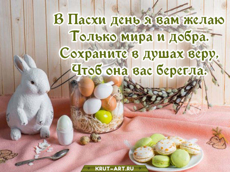 В Пасхи день я вам желаю