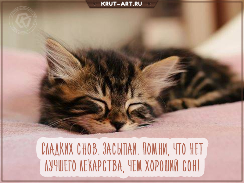 Картинка засыпай, сон — это лучшее лекарство