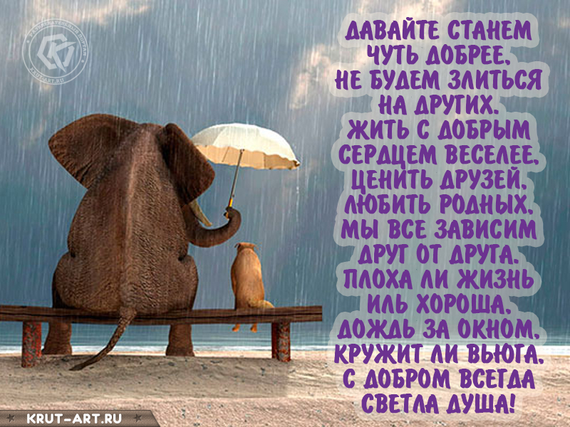 Давайте станем чуть добрее