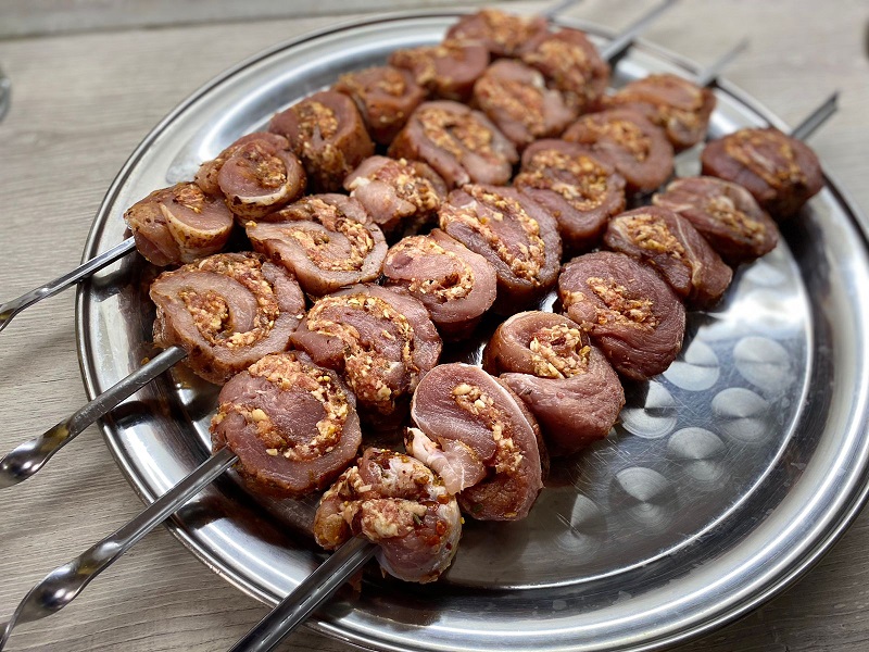 Мясные сырные рулетики в Тандыре (на решетке), по семейному рецепту! Сделано с любовью)