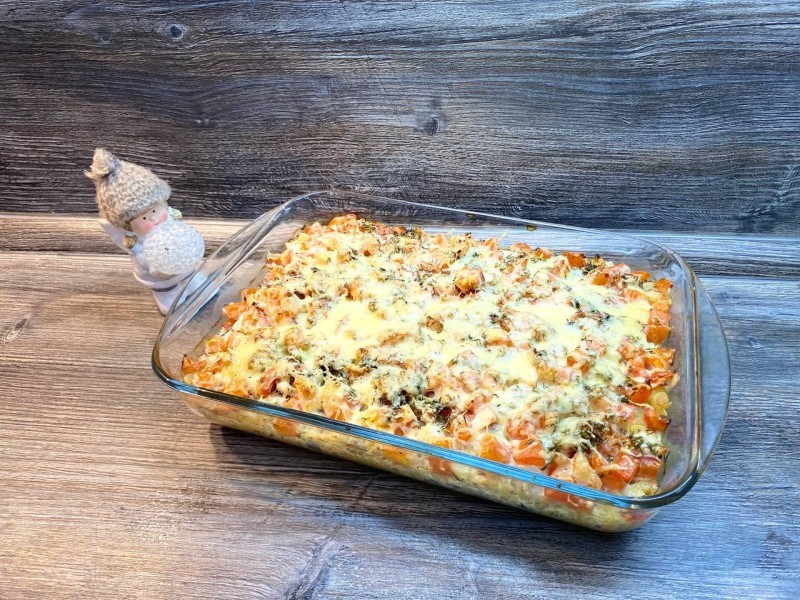 Ленивая запеканка — «Макарошка» :) Съедаем за один присест! Очень вкусно, похожа на лазанью)))