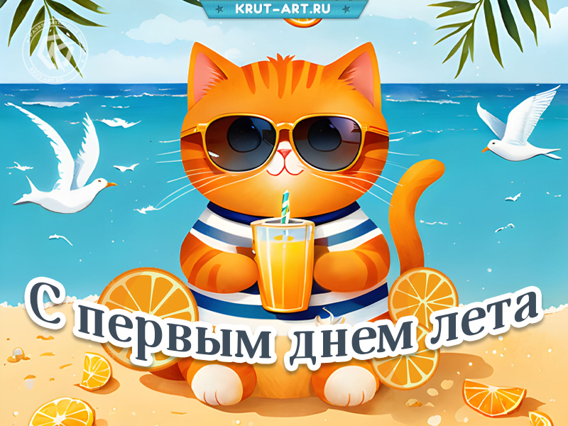 Прикольная летняя открытка