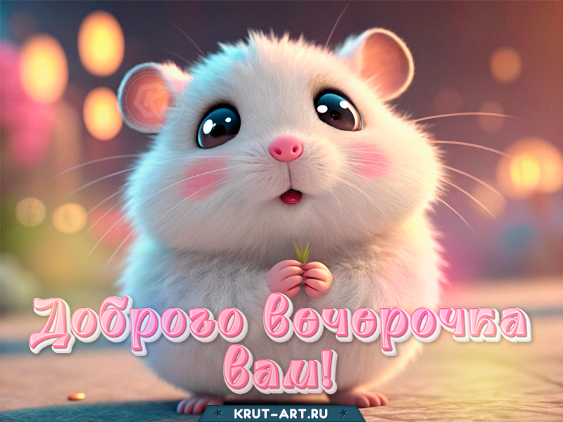 Доброго вечерочка! От хомячка с теплом!