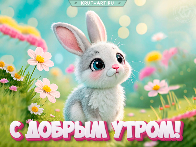 Кролик желает доброго утра!