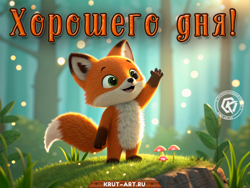 Хорошего дня от рыжей лисички!