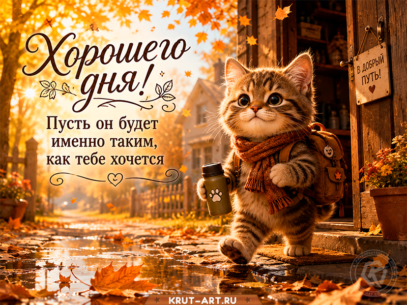 Хорошего дня и отличного настроения! 🐱💐