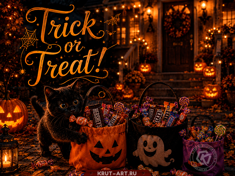 Trick or Treat! 🎃🐱🍬